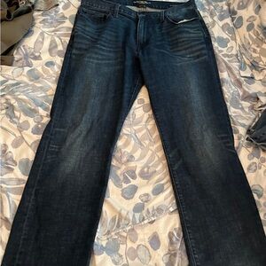 Lucky Brand Straight-Leg Jeans Medium Dark Wash